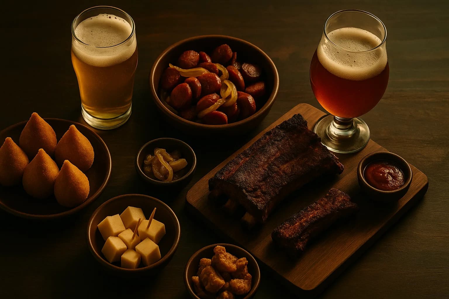 Harmonização de cerveja: o que comer com cada estilo (petiscos e pratos)