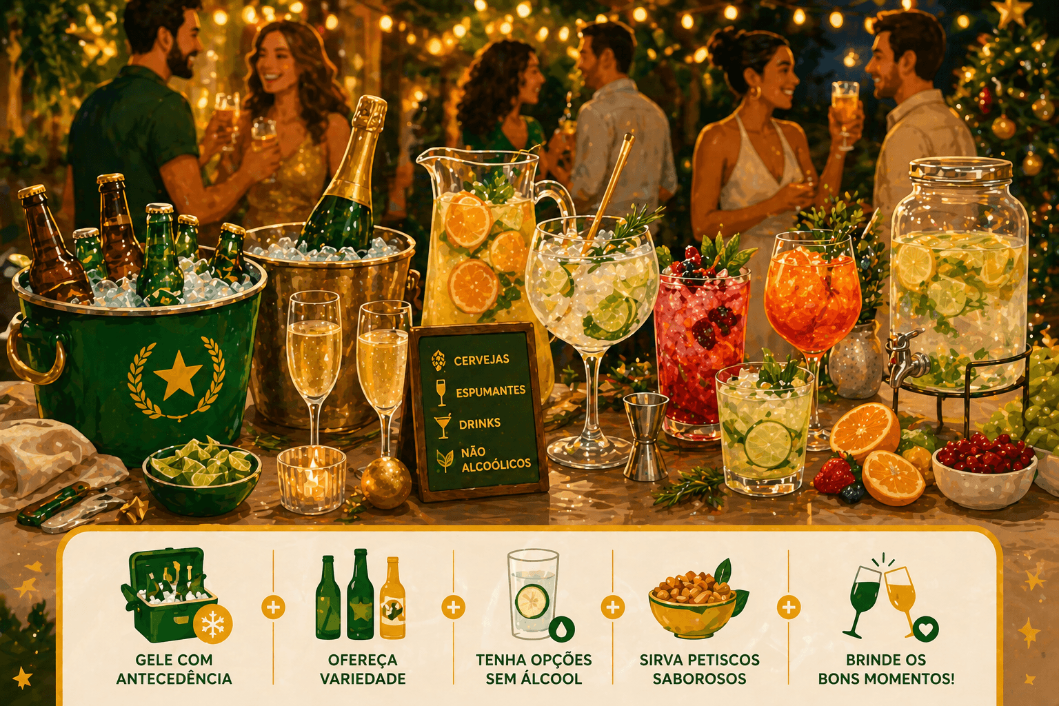 Festa de fim de ano: como planejar bebidas para grandes grupos